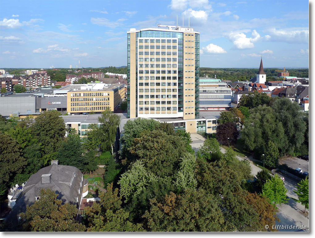 Luftbild Rathaus der Stadt Lünen 